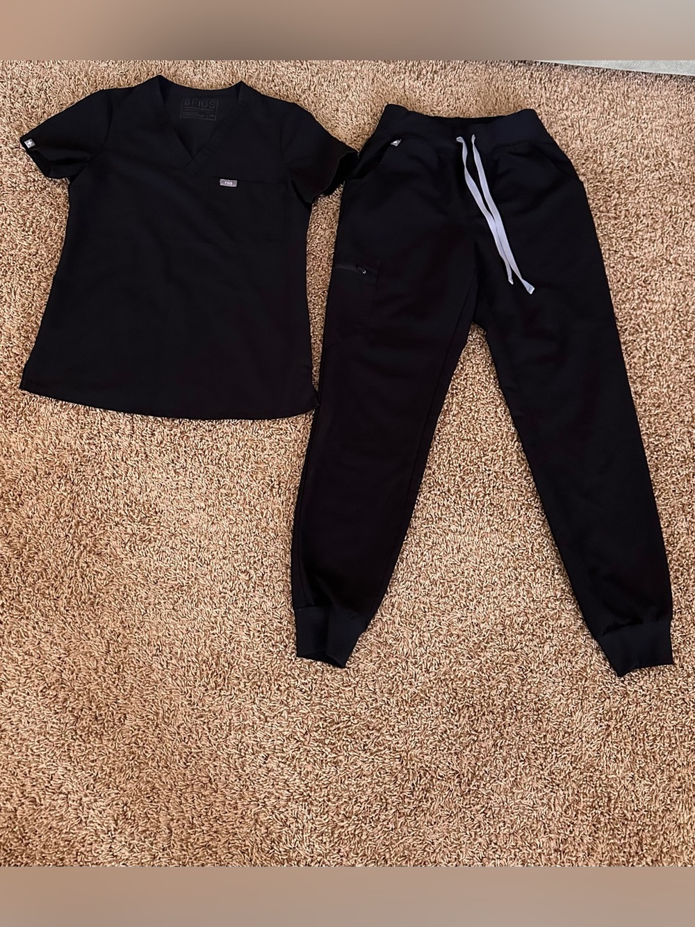 SOLD NA Figs Black Scrub Set XXS/XS